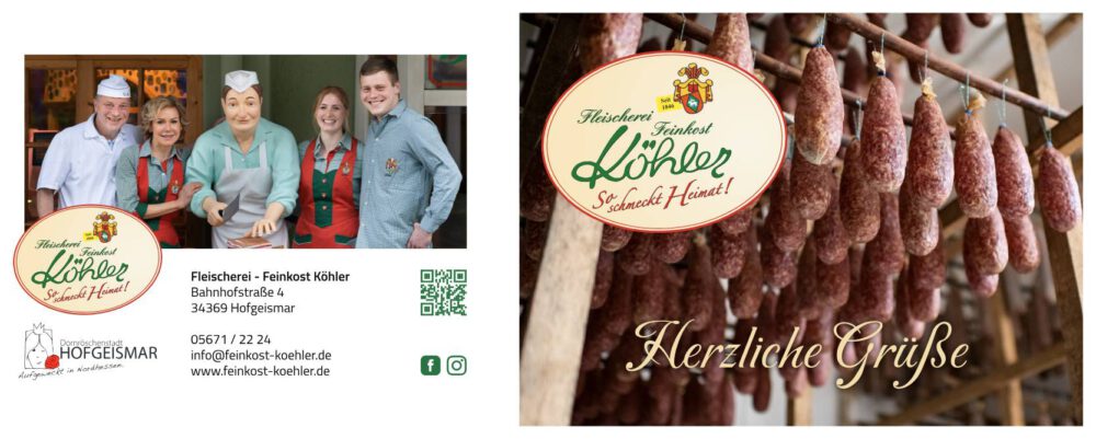 Grußkarte - Herzliche Grüße