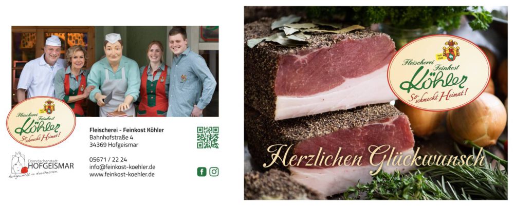 Grußkarte - Herzlichen Glückwunsch